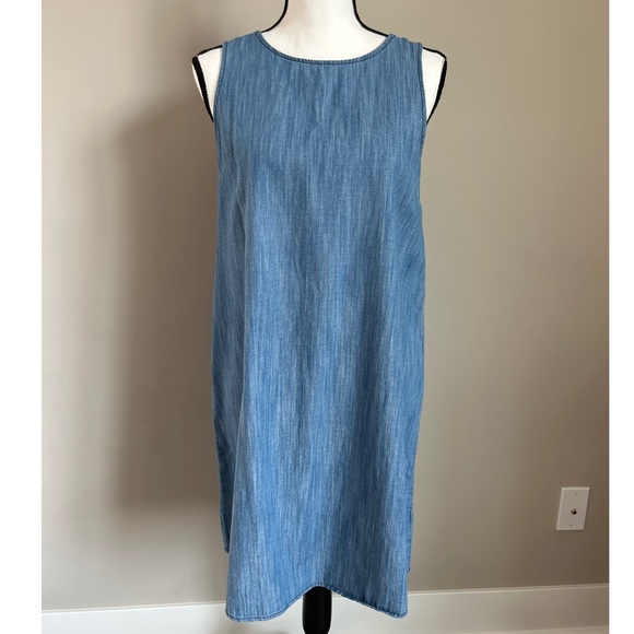 UNIVERSAL THREADS Target Denim Chambray Sleeveless Tank Dress SIZE Medium - Picture 3 of 7